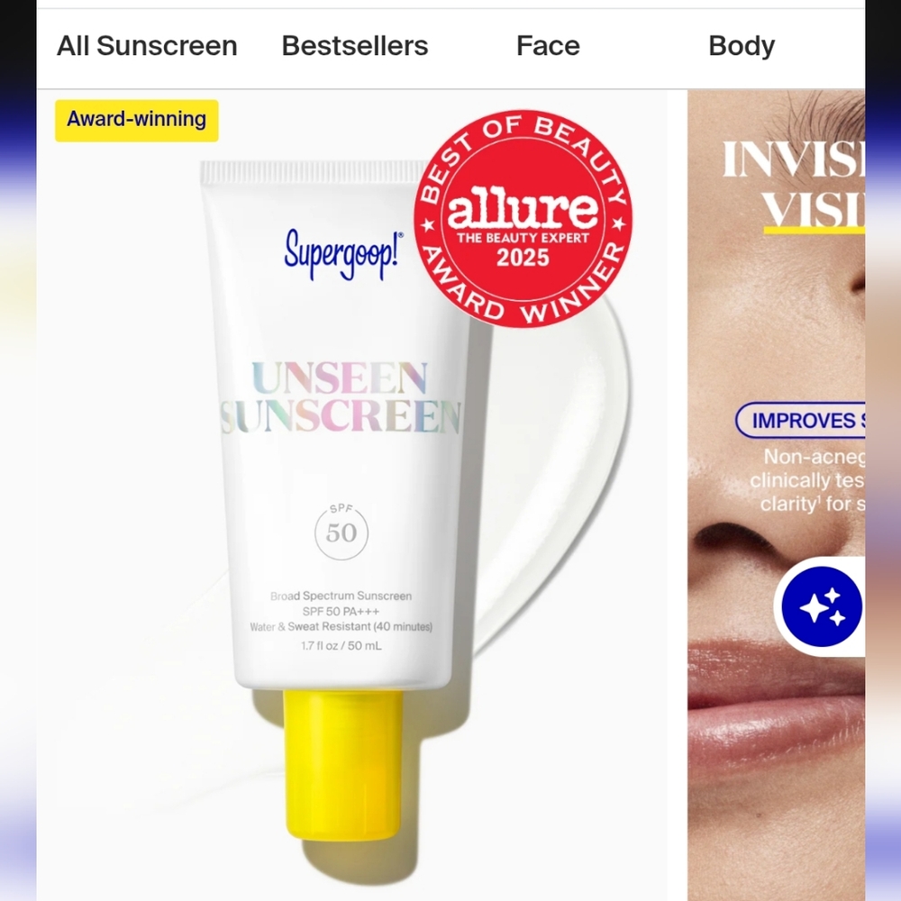 Supergoop! Unseen Sunscreen SPF 40